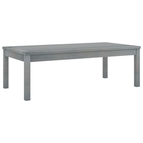 vidaXL - Table basse de jardin - Bois d acacia - Gris - 100x50x33 cm - Image 3