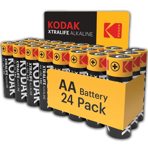 KODAK Xtralife Piles AA-LR6 Alcaline 1,5V – Pack de 24