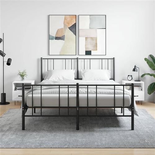 Vidaxl Blanc Tables De Chevet 2 Pcs - Image 2
