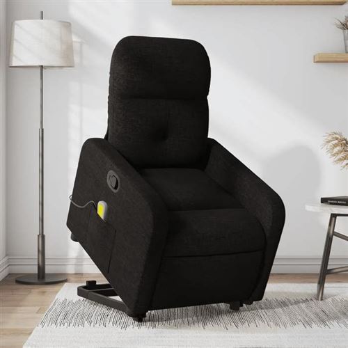 VIDAXL - Fauteuil de massage - Fauteuil de relaxation - Noir - Image 2