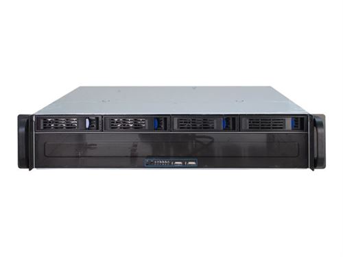 Inter-Tech IPC 2U-2404L - Montable sur rack 2U - micro ATX - SATA/SAS - hot-swap - pas d'alimentation (ATX) - USB