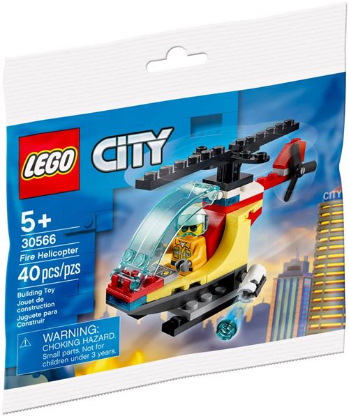 Lego® City 30566 L'Hélicoptère Des Pompiers Polybag