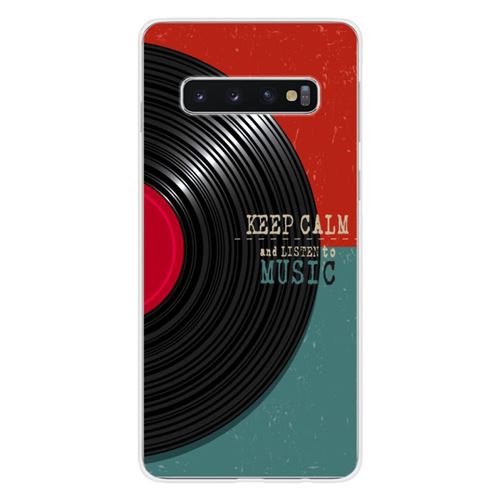 Coque en silicone imprimée compatible Samsung Galaxy S10 5G Keep calm