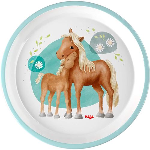 Figurine-Haba 305700 - Assiette Chevaux