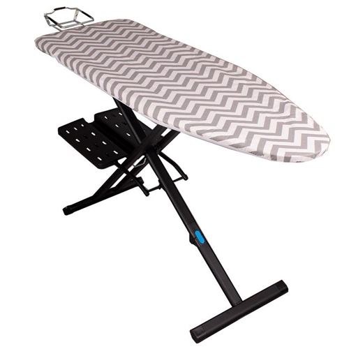KITCHEN MOVE Table &Agrave; Repasser Pliable Clever Noir Aluminium 137x45cm