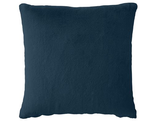 Non Communiqué Bleu Oscar - Coussin - En Fausse Fourrure - 60X60 Cm