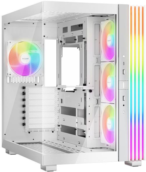 Be Quiet Blanc Boîtier Pc Be Quiet! Light Base 600 Lx White Argb Midi Tower Avec 4 Ventilateurs - Neuf - Image 3