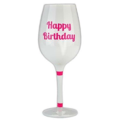 Verre A Vin Blanc Joyeux Anniversaire Achat Prix Fnac