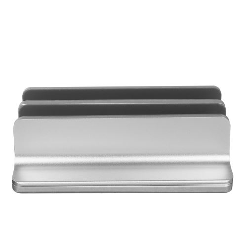 pour ordinateur portable à double fente, épaisseur réglable, bloc-notes de bureau argent
