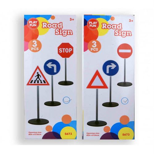 Panneau de signalisation mis 3 pcs. 2 ass. 75673