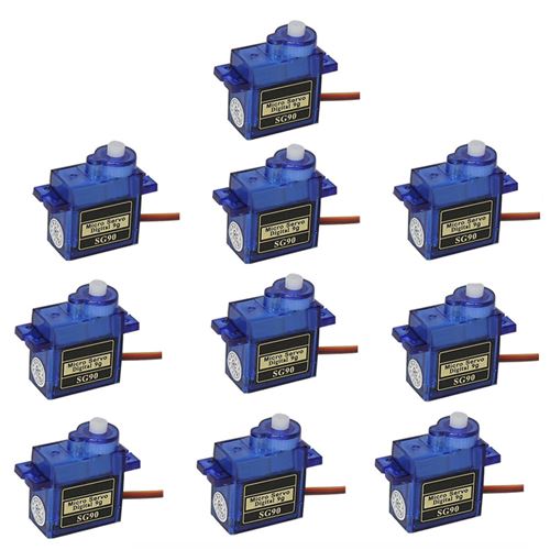 9x 9G SG90 Micro Servo Moteur Pour RC Robot Hélicoptère Avion Aircraf Voiture Bateau - Multicolore