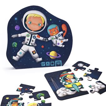 Puzzle évolutif astronaute 4 en 1 Eurekakids pour enfants de 3 à 7 ans