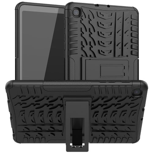 Coque en TPU Combo de style de pneu 2 en 1 noir pour votre Samsung Galaxy Tab A 8.4 (2020)