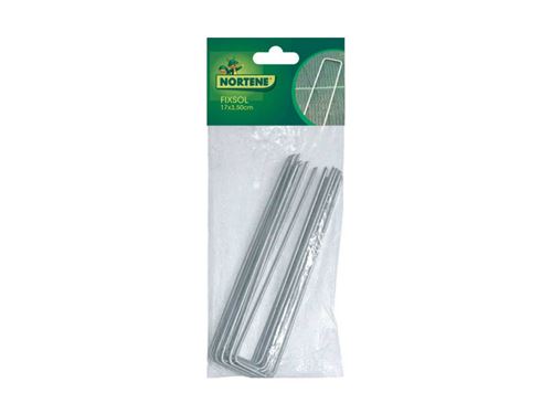 10 Agrafes pour fixation FIXSOL - Métal - 17 x 3,50 cm