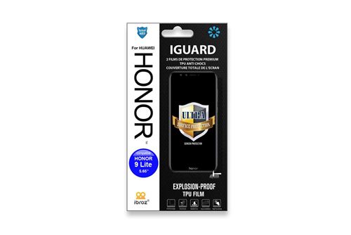 iBroz iGuard - Protection d'écran pour téléphone portable - verre - clair - pour Honor 9 Lite