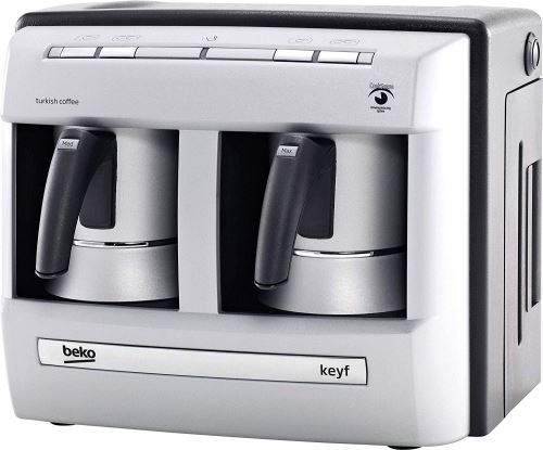 Grundig BKK 2113 Machine à café moka, 1 L, 1200 W, Argent/Noir