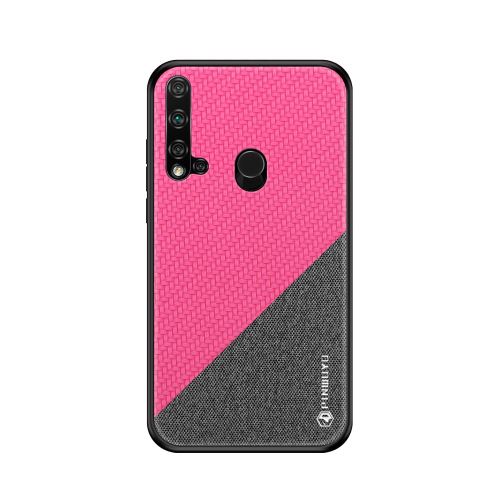Coque en TPU + PU rose pour votre Huawei Nova 5i/P20 lite (2019)