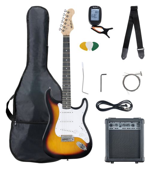 McGrey Rockit guitare électrique ST set complet sunburst