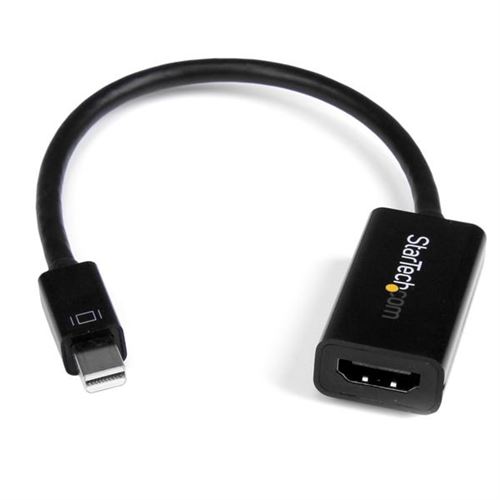 StarTech.com Mini DisplayPort naar HDMI 4K-converter – mDP 1.2 naar HDMI actieve adapter voor mDP UltraBook/laptop – 4K @ 30 Hz videoconverter - zwart