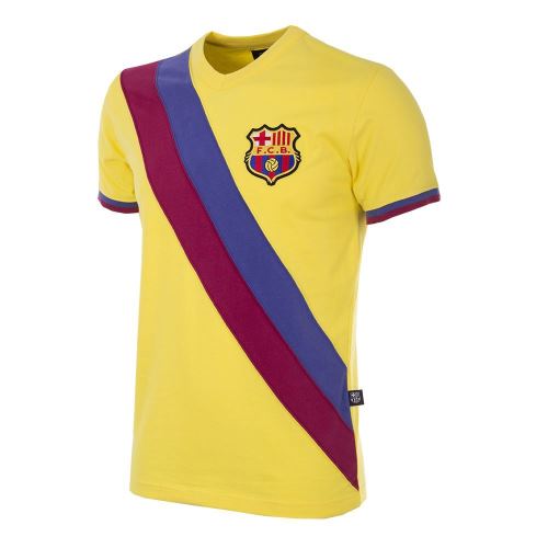 Maillot extérieur FC Barcelone 1978/1979 XXL Jaune