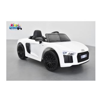 Audi R8 Spyder S Tronic Blanc 12 Volts Voiture Electrique Pour