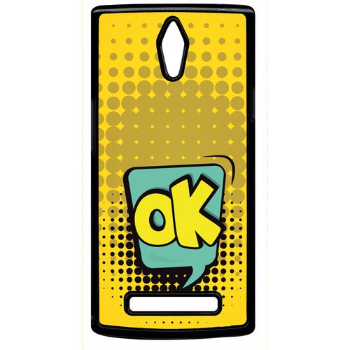 Coque Oppo Find 7 Ok Fond Jaune