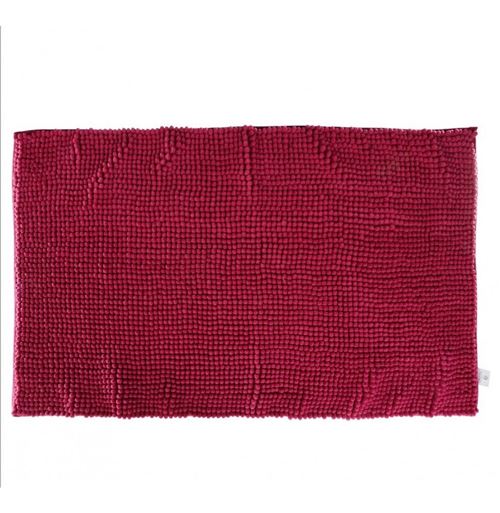 Tapis de bain chenille - Fuchsia - Accessoire Salle de bain
