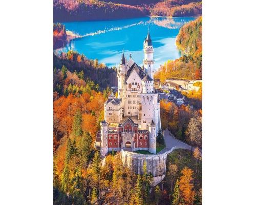 Puzzle 1000 Pièces : Neuschwanstein, Allemagne, Clementoni