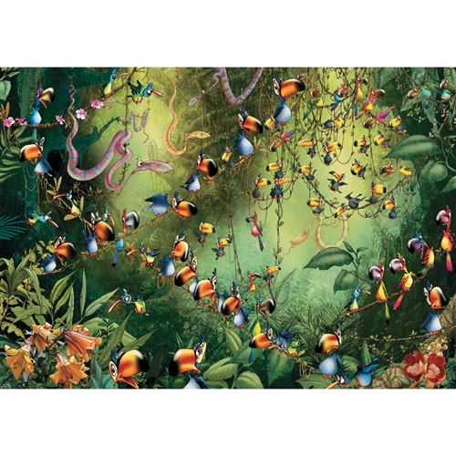 Puzzle - Toucans PIATNIK Multicolore