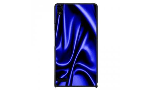 Coque rigide pour Huawei Ascend P6 avec impression Motifs soie drapée bleu