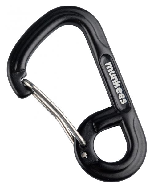 Munkees mousqueton 6-Shape 6 x 60 mm noir