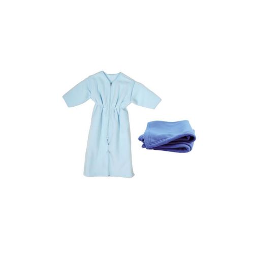 Domiva Gigoteuse + Plaid - 6-36 Mois - 70 X 80 Cm - Bebe Garcon - Bleu Ciel Et Azur