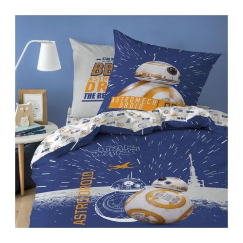 Parure de couette 100% Coton STAR WARS BB8 140x200cm