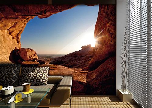 AG Design – Papiers Peint Photo – Le Coucher du Soleil – Tapisserie Photo – Poster Photo géant – 360x254 cm – 4 lés – FTS 0483