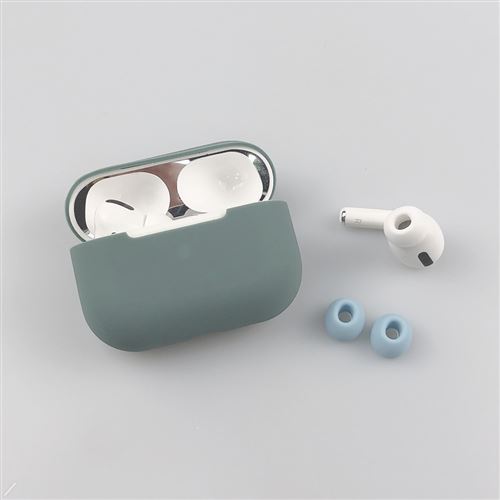 Générique Vert Coque En Silicone Bouts D'oreille Foncé Pour Votre Apple Airpods Pro - Image 1