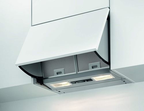 Aeg 942150700 Hotte/hotte De/59,8 Cm/télécommande Via Modulateur Bouton Coulissant/2 Filtre À Graisse En Aluminium/argenté