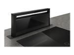 Elica Getup BL MAT/A/90 - Hotte - Courant descendant télescopique - Niche - largeur : 85 cm - profondeur : 10 cm - extraction et recirculation (avec kit de recirculation supplémentaire) - toucher doux noir/verre noir