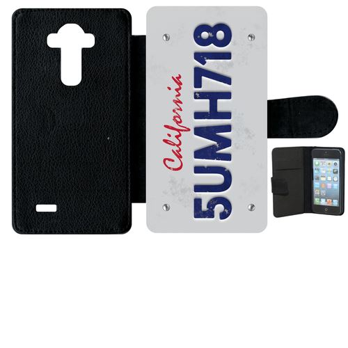 Etui À Rabat Lg G4 Plaque Californie