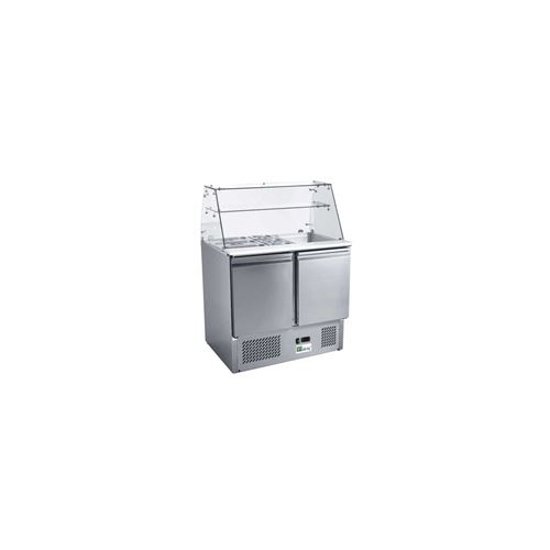 Saladette 240 Litres 2 portes Vitre