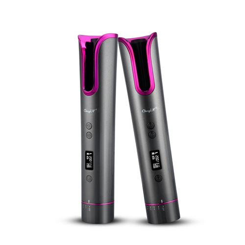 Fer à Boucler Automatique Sans fil Rechargeable avec Écran LED et 4 Températures