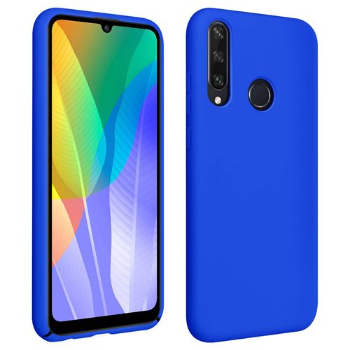 Coque Pour Huawei Y6p Silicone Semi-rigide Finition Soft Touch Bleu