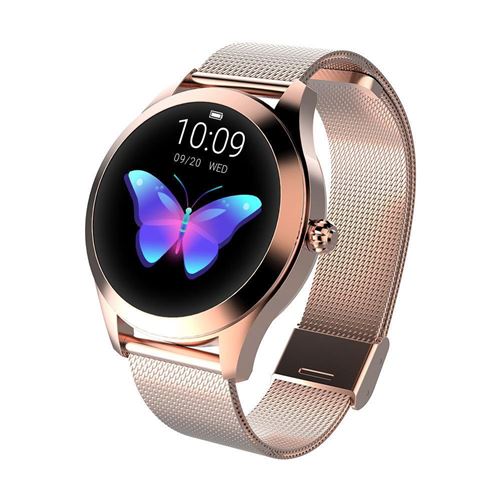Montre Connectée Chronus KW10 IP68 Étanche Fitness Tracker-Or-Chronus