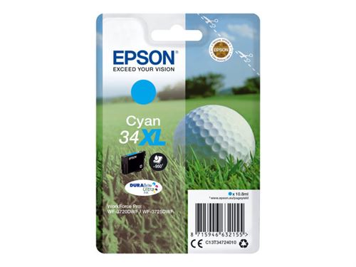 Epson 34XL - XL - cyan - originale - cartouche d'encre