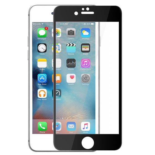 Film iPhone 6 / 6S Protection Ecran verre trempé contour Blanc