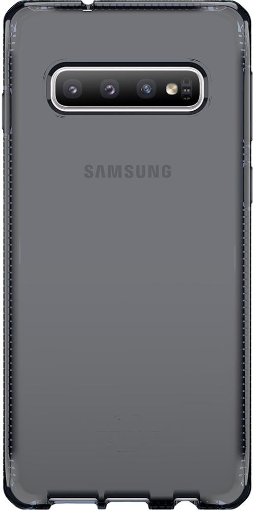 ITSKINS Spectrum Clear - Achterzijde behuizing voor mobiele telefoon - thermoplastic polyurethaan (TPU) - zwart - voor Samsung Galaxy S10