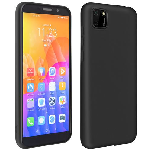 Avizar Coque Pour Huawei Y5p Protection Silicone Gel Flexible Résistant Ultra-fine Noir