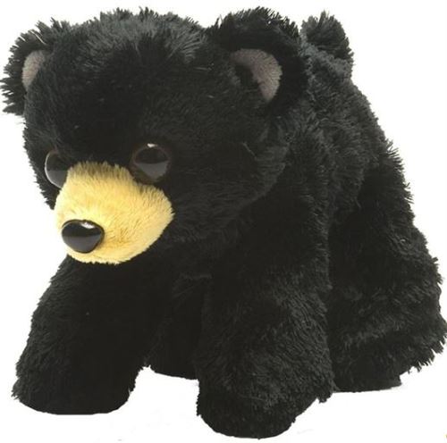 Wild Republic ours en peluche junior 18 cm en peluche noir/brun