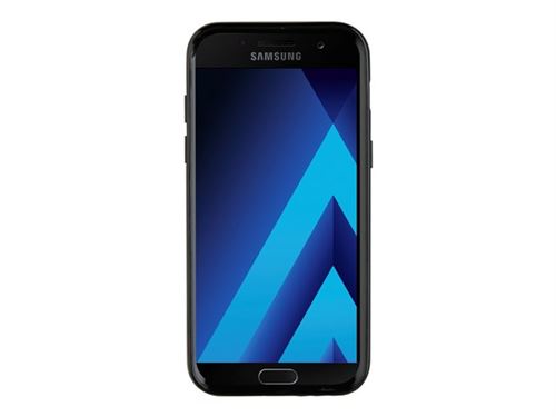 Muvit Crystal Bump - Achterzijde behuizing voor mobiele telefoon - zwart, transparant - voor Samsung Galaxy A3 (2017)