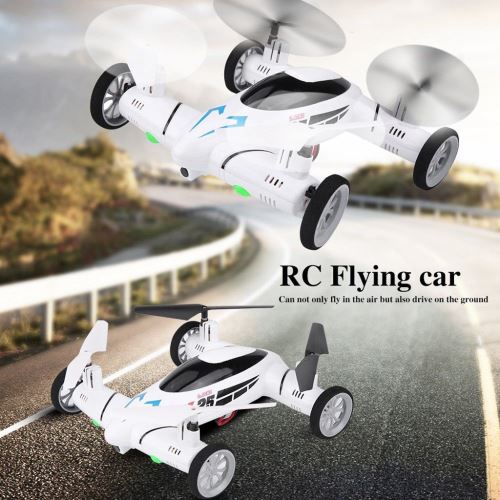 RC voiture volante Quadcopter 2 en1 Drone Air sol Jouets télécommande w / Lumières LED_onaeatza495