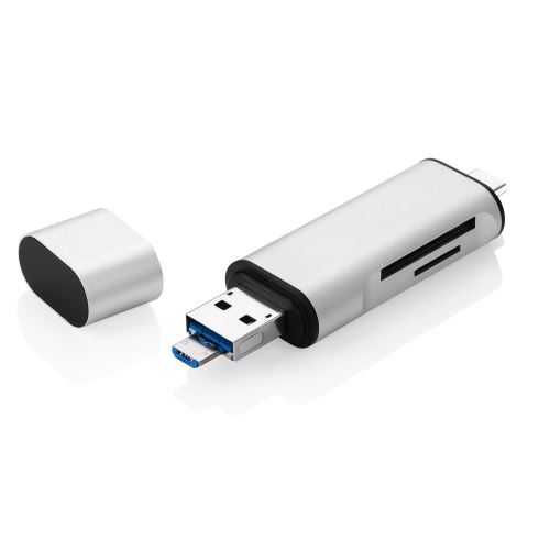 Lecteur carte mémoire CABLING ® Adaptateur USB Type C Hub avec Lecteur de  Carte TF / SD et Port USB-A, Connecteur OTG